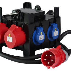 Multifunctionele verdeelkubus 32A W 2 1A 4L