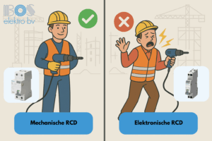 Let op: Waarom elektronische aardlekschakelaars niet thuishoren op de bouwplaats