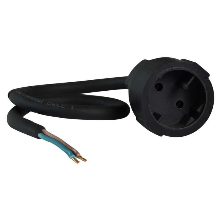 Aansluitsnoer met contour-koppelcontactstop H07RN-F 2 x 1,5 mm² - 0,5 meter