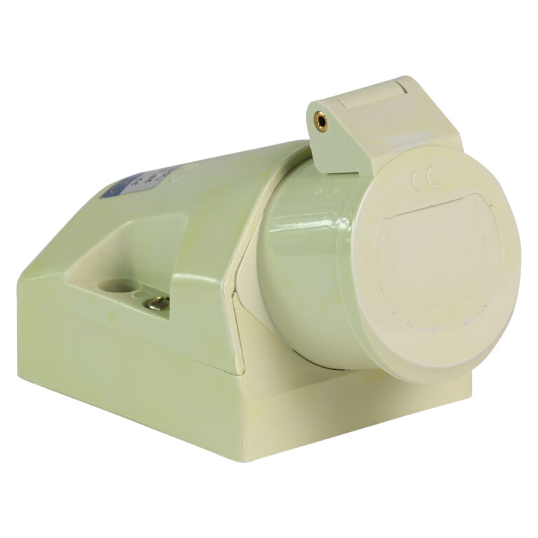 Eurokontakt® Wandcontactdoos 2p. 32A 42V klokstand 12h IP44