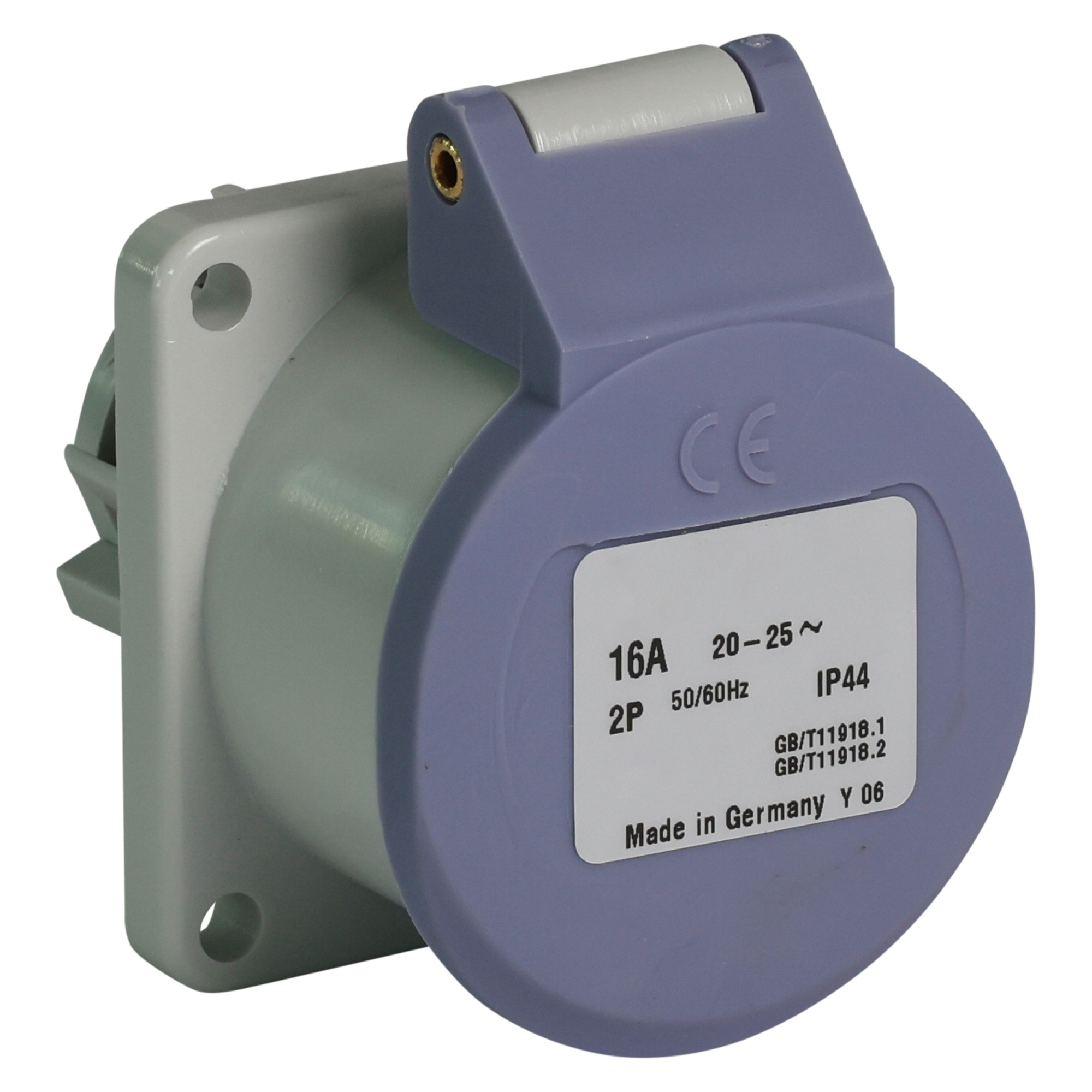Eurokontakt® Inbouwcontactdoos 2p. 16A 24V IP44