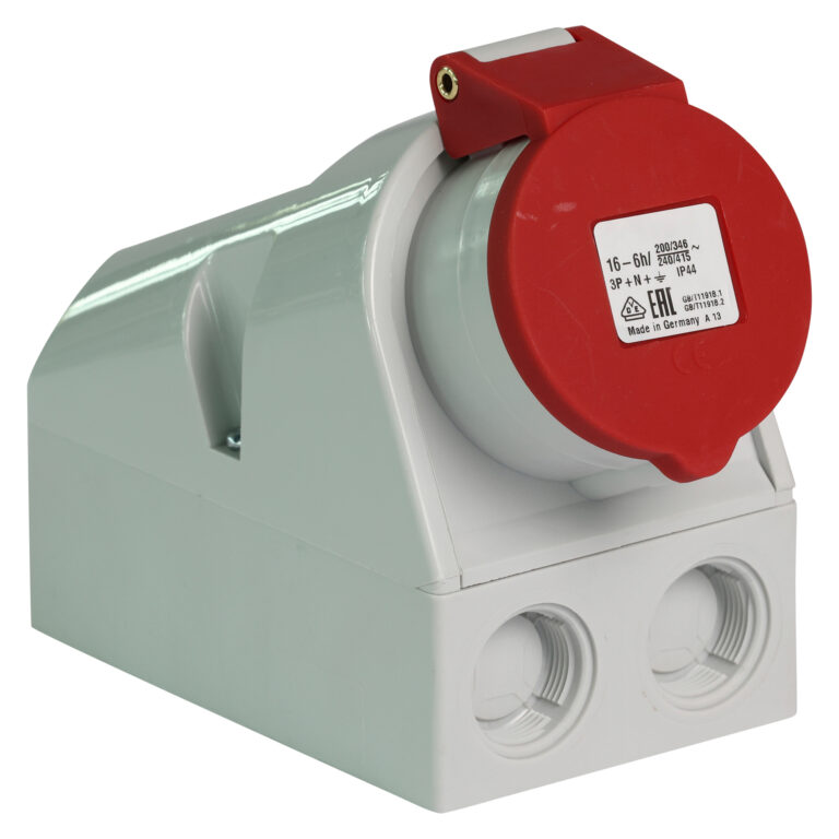 Eurokontakt® Wandcontactdoos 5p. 16A IP44