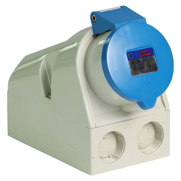 Eurokontakt® Wandcontactdoos 3p. 32A IP44