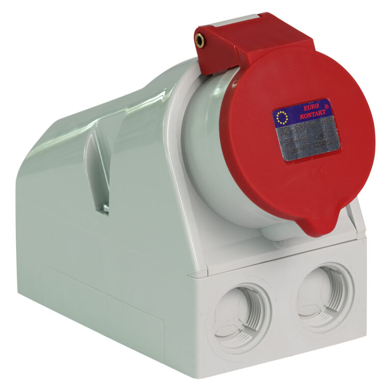 Eurokontakt® Wandcontactdoos 4p. 32A IP44