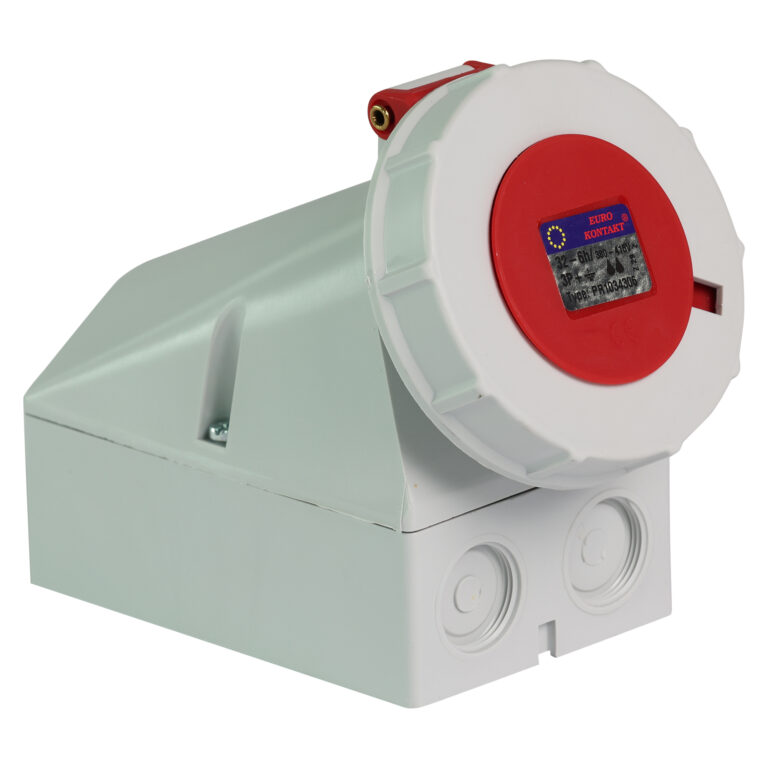 Eurokontakt® Wandcontactdoos 4p. 32A IP67