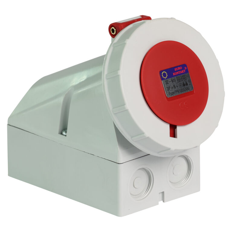 Eurokontakt® Wandcontactdoos 5p. 32A IP67