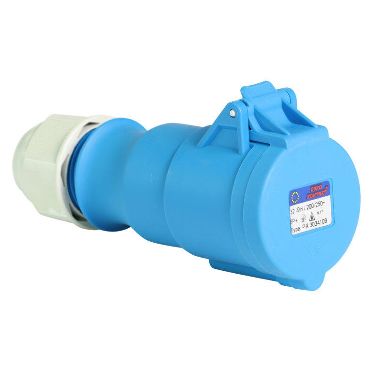 Eurokontakt® Koppelcontactstop 4p. 32A klokstand 9h IP44