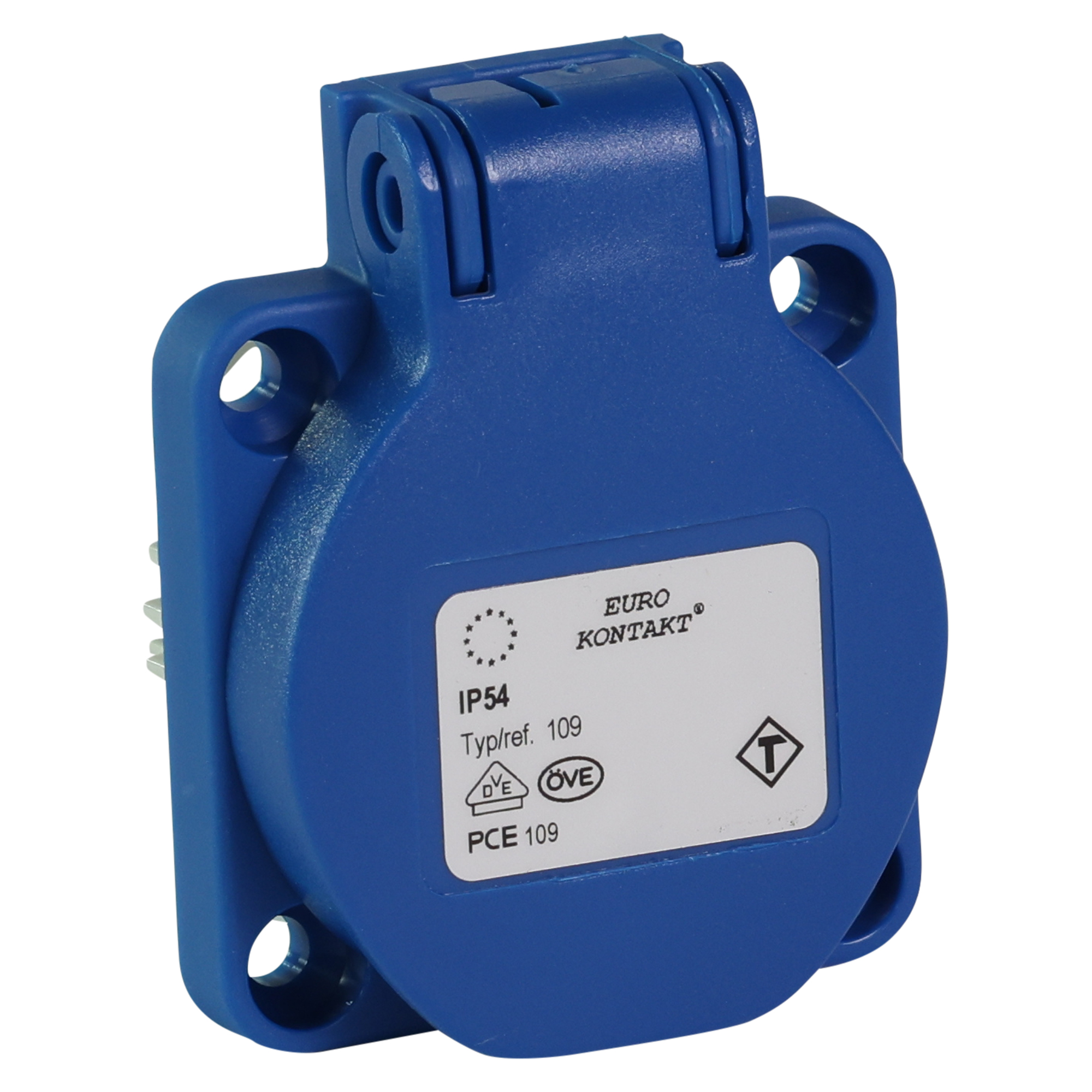 Eurokontakt® Inbouwcontactdoos 2p. + randaarde 16A IP44 - type T23 (Zwitserland)