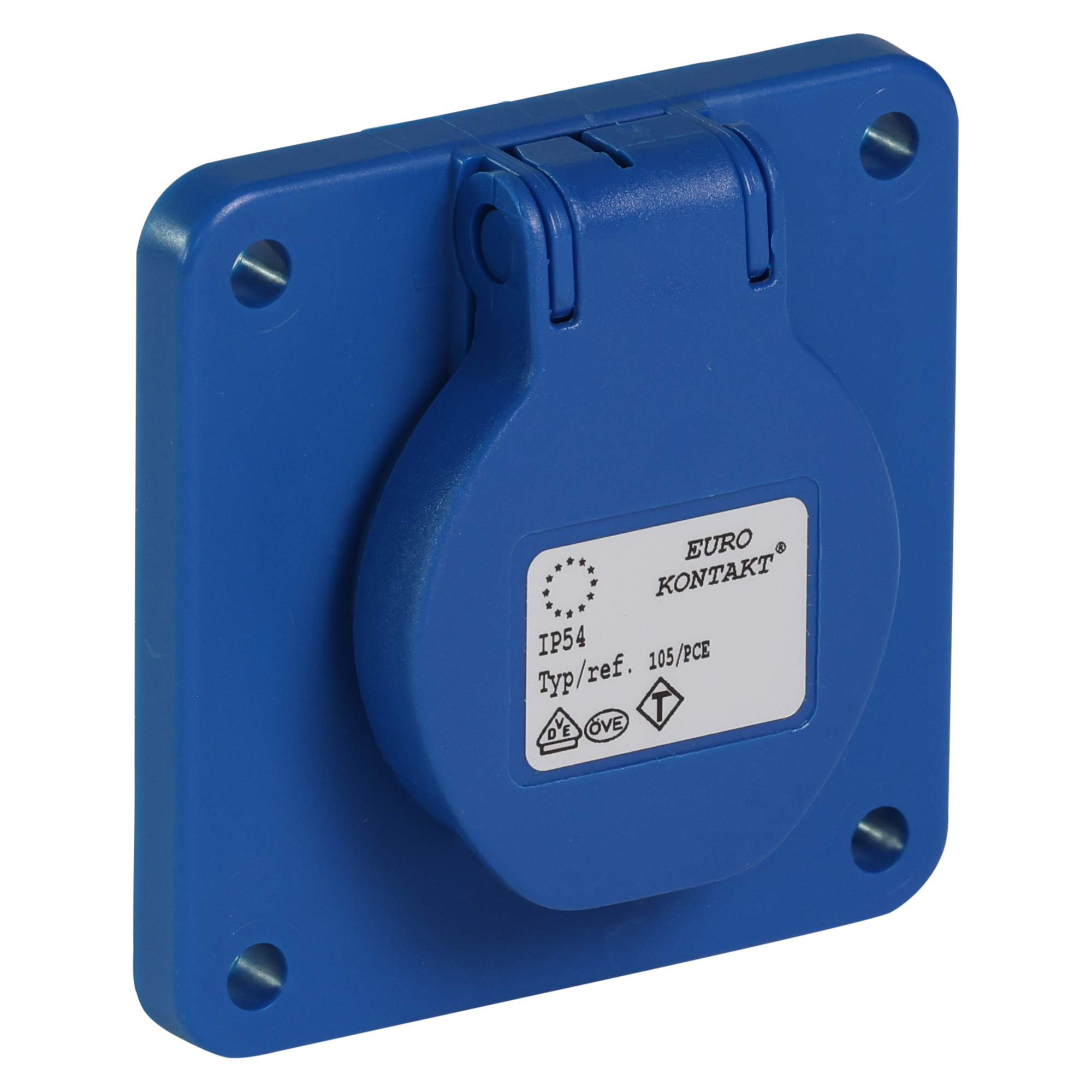 Eurokontakt® Inbouwcontactdoos 2p. + randaarde 16A IP44 - t.b.v. Kubus