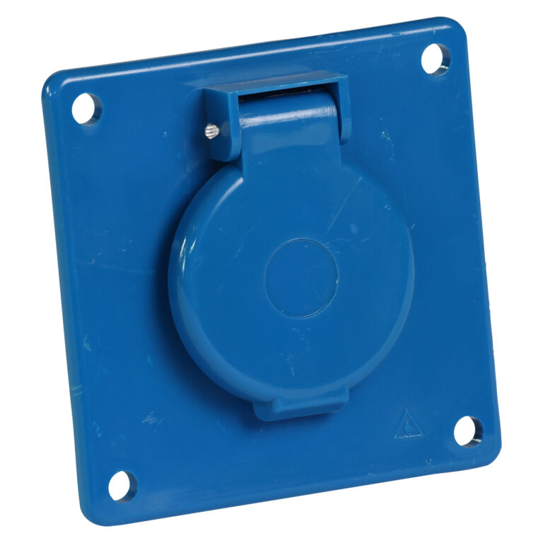 Eurokontakt® Inbouwcontactdoos 2p. + randaarde 16A IP44 - flens 85x85 mm