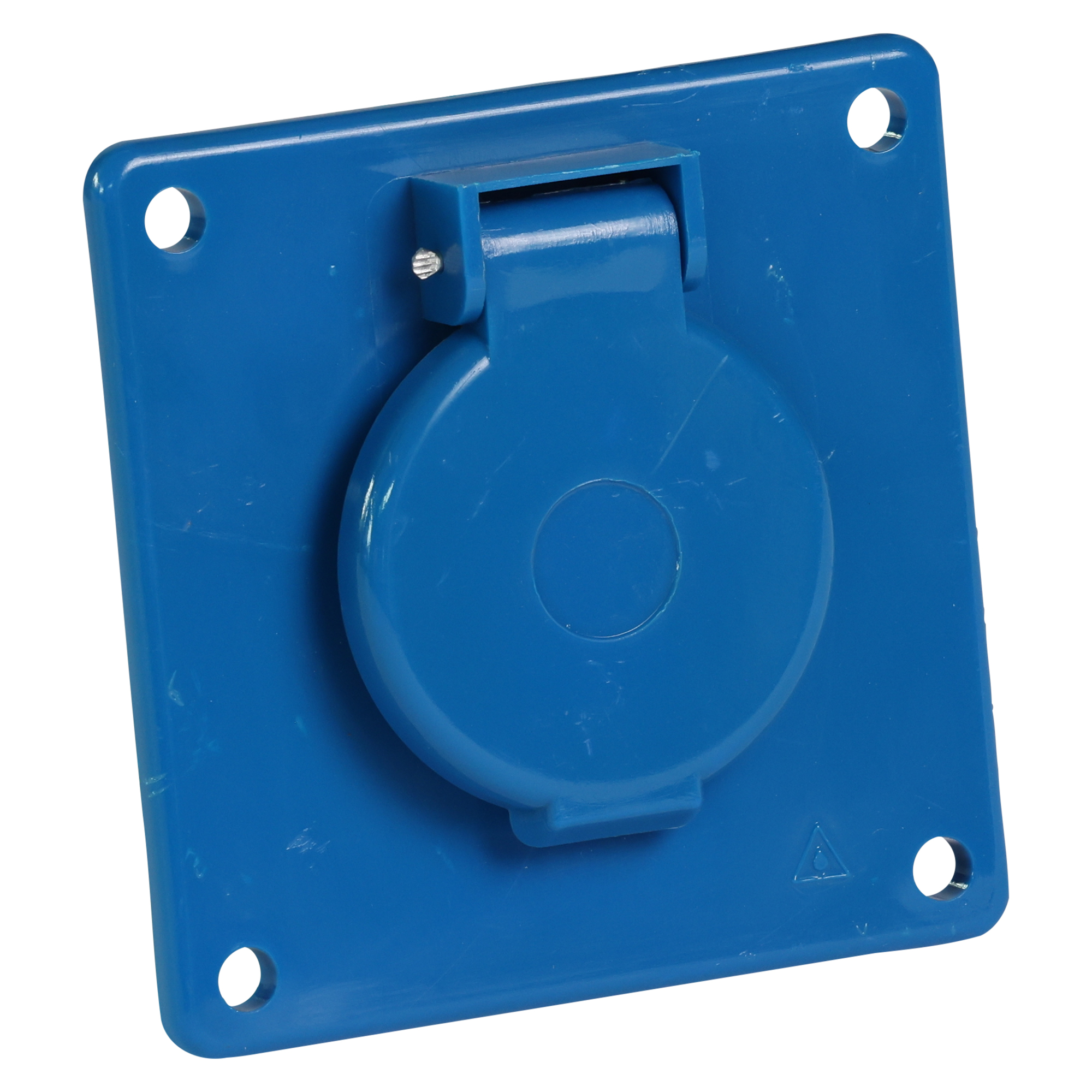 Eurokontakt® Inbouwcontactdoos 2p. + randaarde 16A IP44 - flens 85x85 mm