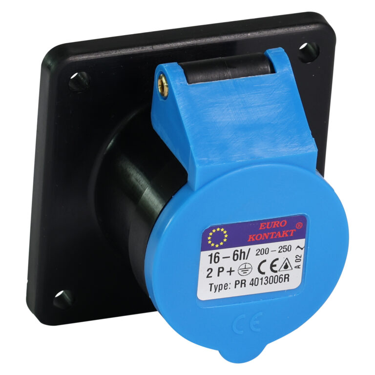 Eurokontakt® Inbouwcontactdoos 3p. 16A IP44 - Recht model
