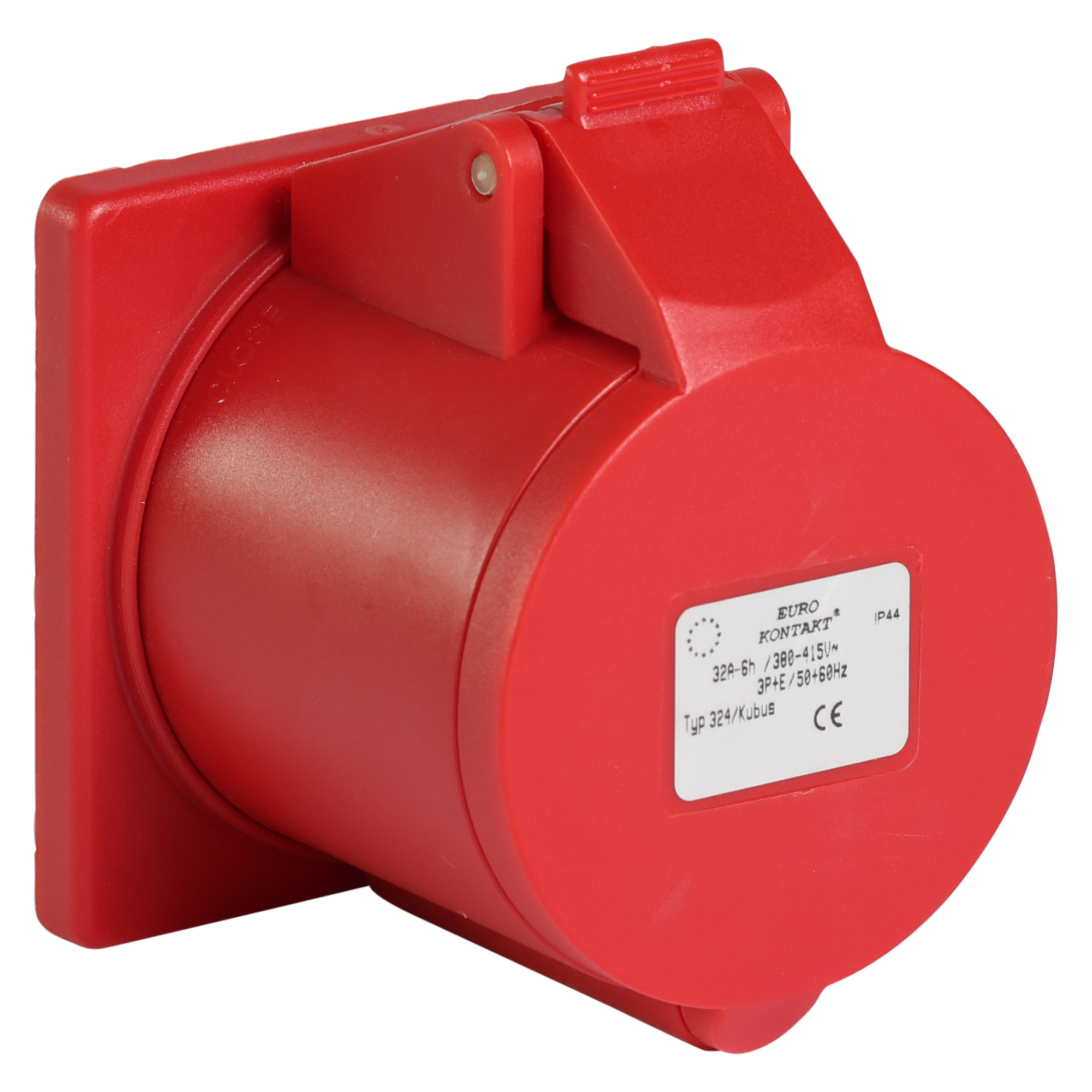 Eurokontakt® Inbouwcontactdoos 4p. 32A IP44 - t.b.v. Kubus