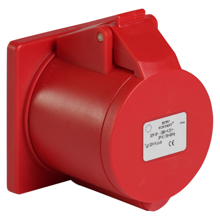Eurokontakt® Inbouwcontactdoos 4p. 32A IP44 - t.b.v. Kubus