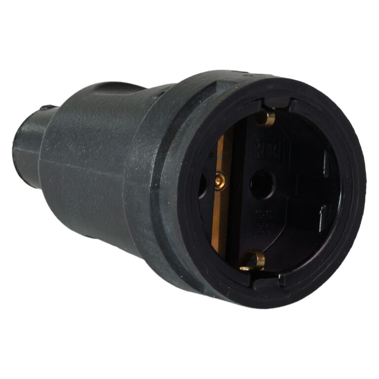 Kopp koppelcontactstop rubber 2p. + randaarde 16A