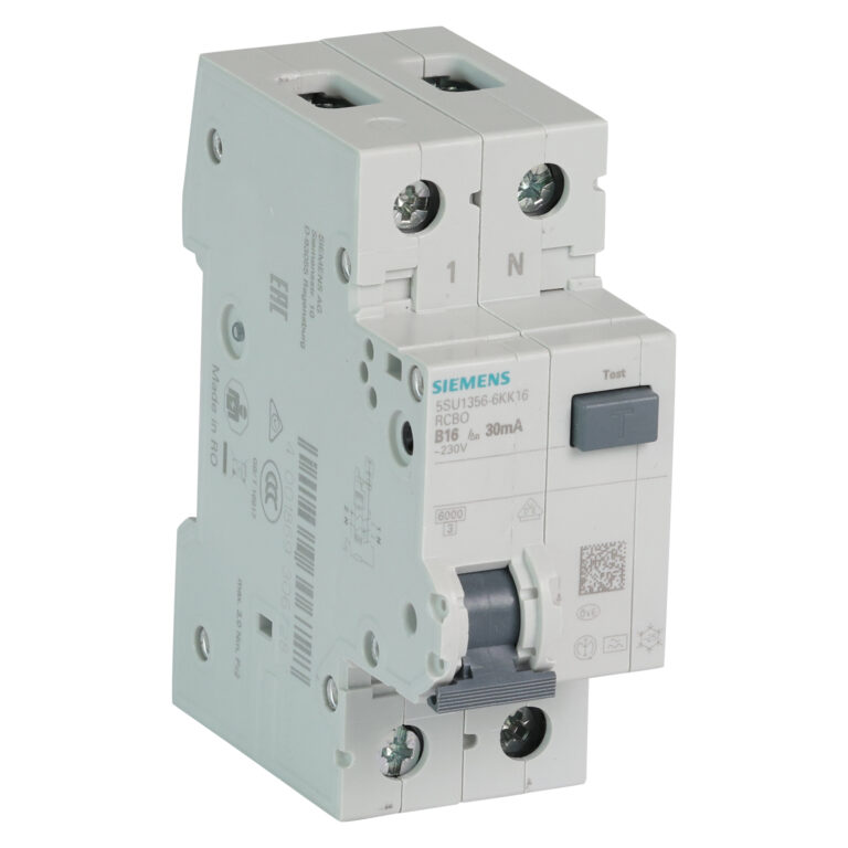 Siemens Automaat/aardlekschakelaar 2p. 16A 0,03A - B-karakteristiek