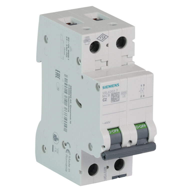 Siemens automaat 2p. 2A 6kA