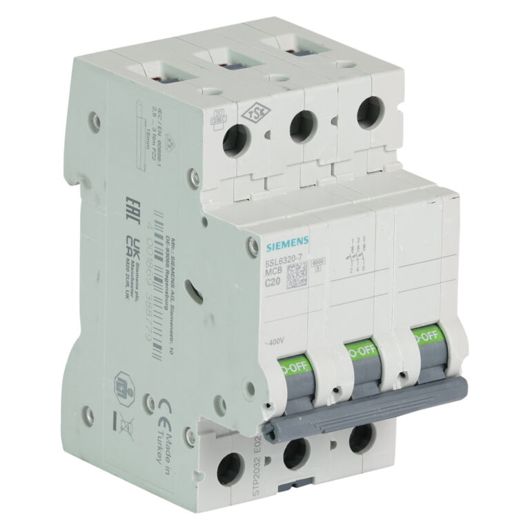 Siemens automaat 3p. 20A 6kA