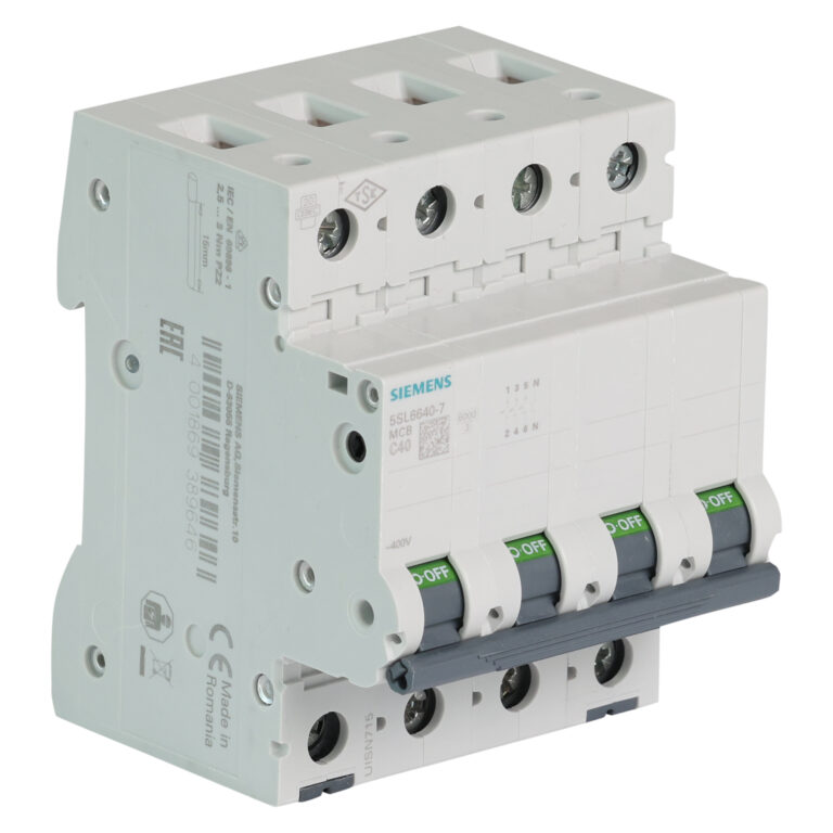 Siemens automaat 4p. (3p.+N) 40A 10kA
