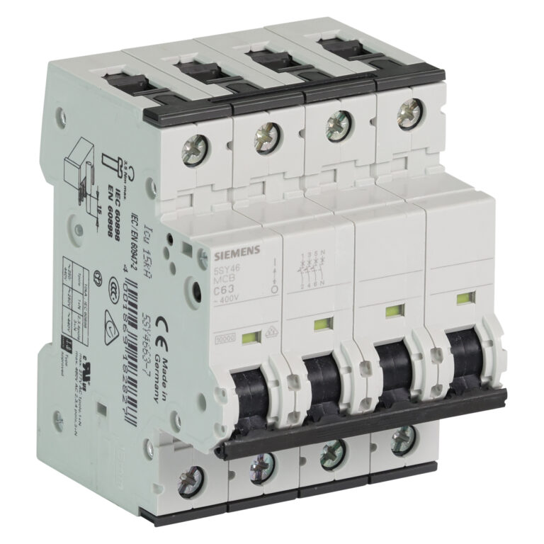 Siemens automaat 4p. (3p.+N) 63A 10kA
