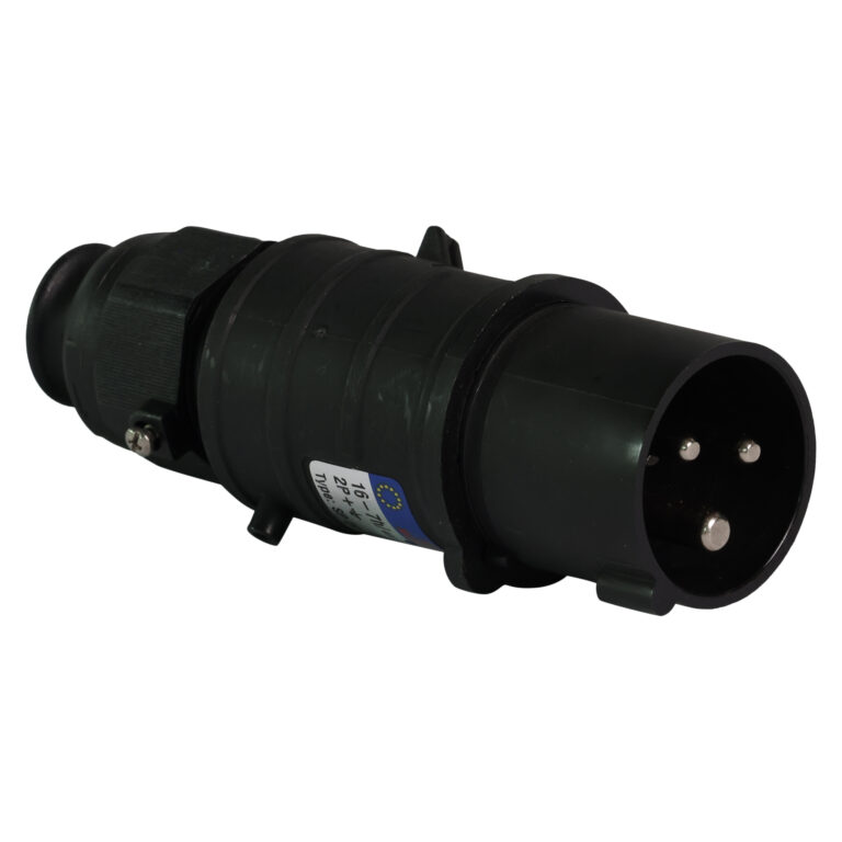 Eurokontakt® Contactstop 3p. 16A klokstand 7h IP44