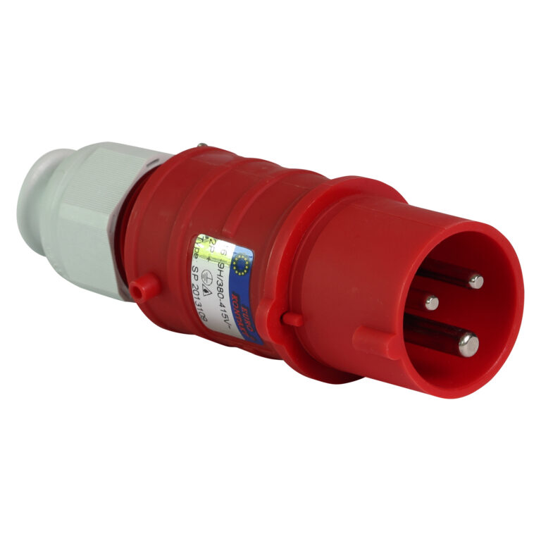Eurokontakt® Contactstop 3p. 16A klokstand 9h IP44
