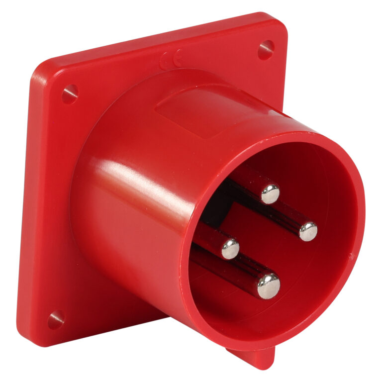 Eurokontakt® Apparaatcontactdoos 4p. 32A IP44 - Recht model