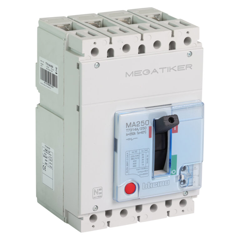 B-Ticino® Vermogensautomaat 4p. 250A 35kA type MA 250