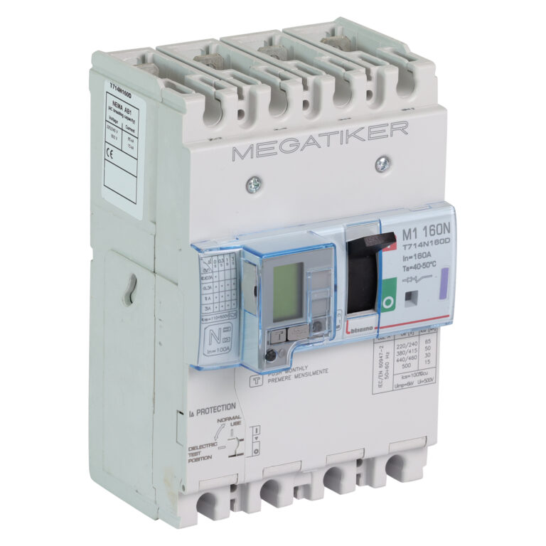 B-Ticino® Vermogensautomaat 4p. 160A 16kA type M1 160